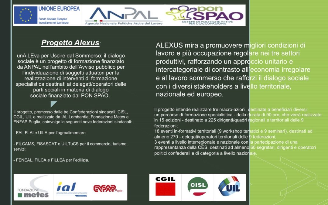 Alexus: una leva per uscire dal sommerso