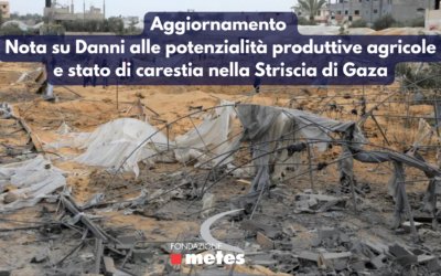 Aggiornamento Nota su Danni alle potenzialità produttive agricole e stato di carestia nella Striscia di Gaza